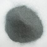 Why can black silicon carbide be used for drilling holes in high-borosilicate glass?