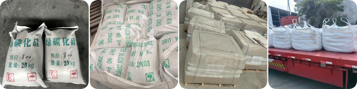 Green sic grit for sandblasting