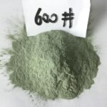 What fountion does green sic powder play in semiconductor cutting mortar?