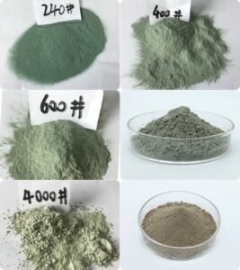 Green SiC powder grinding quartz sheets